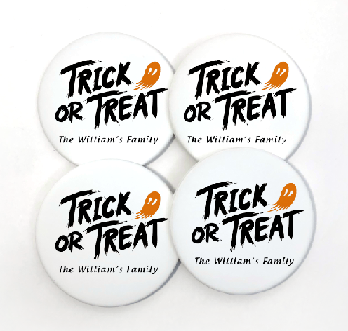 Personalized Halloween Sandstone Coaster (round) - Set of 4