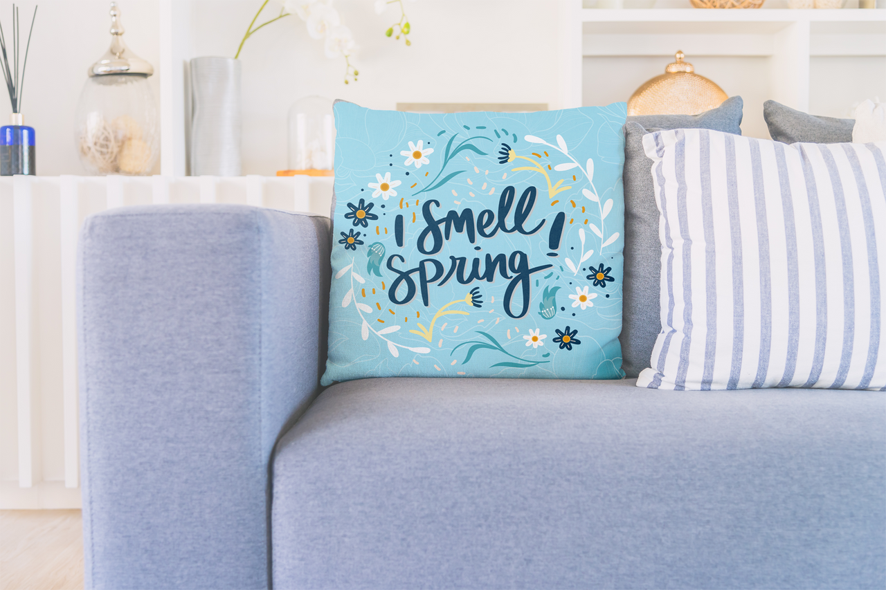 I Smell Spring Pillow