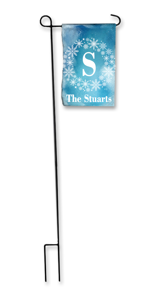 Snowflake Custom Yard Flag (2-Sided)