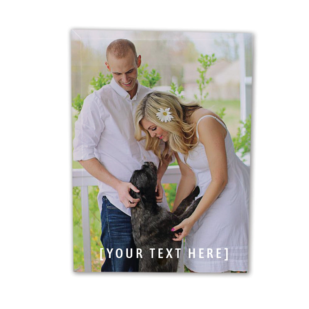 Pet Custom Photo Glass (5x7")